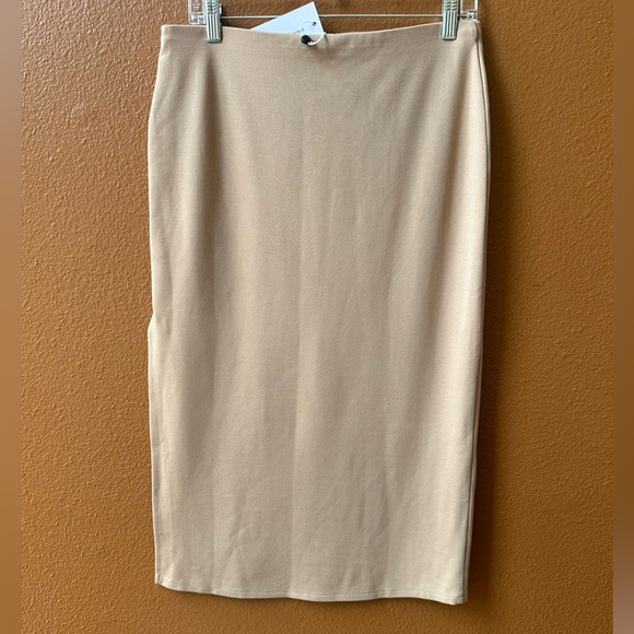 Lovers+Friends “Aubrey” MIDI Skirt In Nude Size Large New With Tags! - Picture 4 of 10